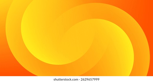 Abstract orange background with circles. Vector illustration