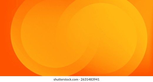 Abstract orange background with circles. Vector