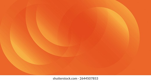 Abstract orange background with circles. Vector illustration eps10
