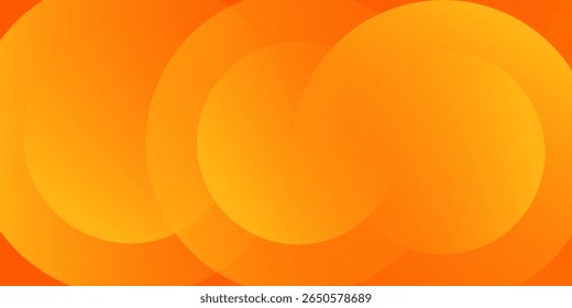 Abstract orange background with circles. Vector illustration. Eps.10