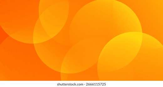 Fundo laranja abstrato com círculos. Ilustração vetorial