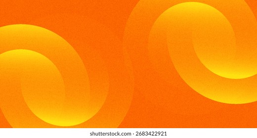 Abstract orange background with circles. Vector illustration
