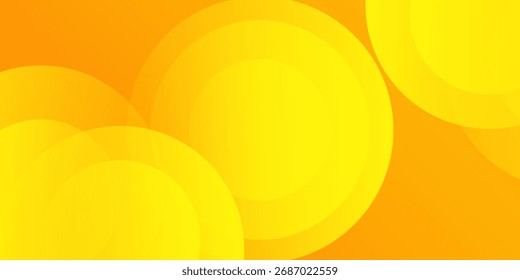 Fundo laranja abstrato com círculos. Ilustração vetorial	
