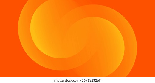 Abstract orange background with circles. Vector illustration