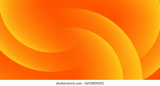 Abstract orange background with circles. Vector