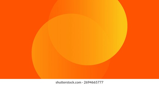 Abstractas fondo naranja con círculos. Ilustración vectorial	