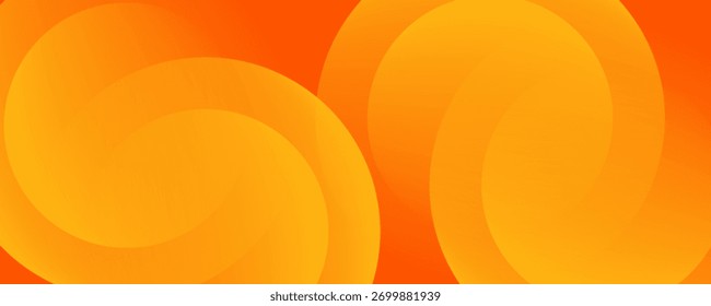 Abstract orange background with circles. Vector illustration