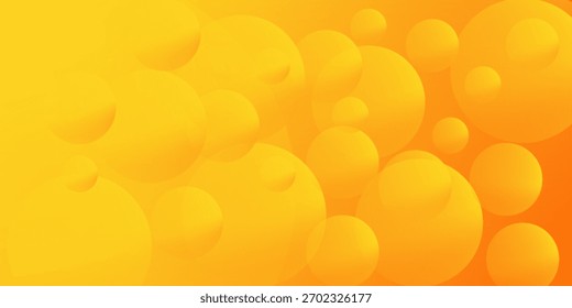 Abstractas fondo naranja con círculos. Ilustración vectorial