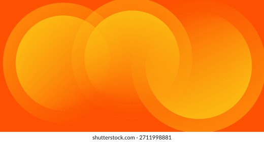 Abstractas fondo naranja con círculos. Ilustración vectorial eps 10.