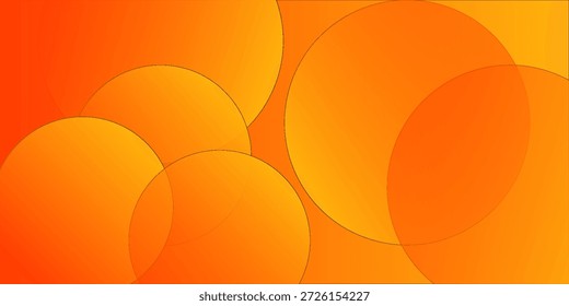 Abstractas fondo naranja con círculos. Vector