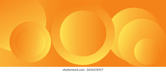 Abstractas fondo naranja con círculos. Vectores