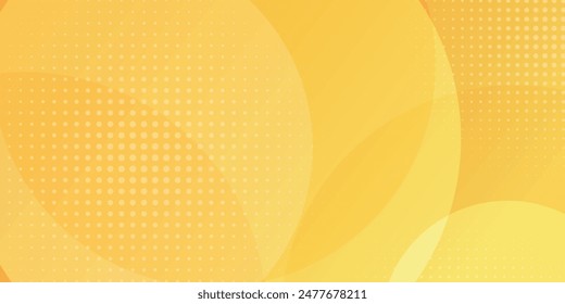 abstract orange background with circular shapes and halftone composition. vector illustration