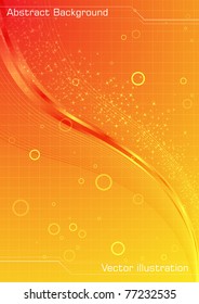 Abstract orange background. Clip-art