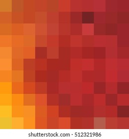 Abstract orange background from color pixels.
