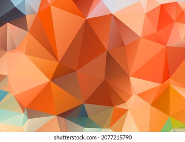 abstract orange background from crystal, you can change Vector art.