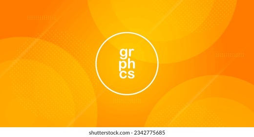 Abstract orange background design. Circle gradient composition. Creative illustration for poster, web, landing page, cover, ad, greeting, card, promotion. Eps10 vector.