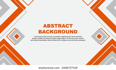Abstrakte Orange Hintergrund Design Vorlage. Banner Bildschirmhintergrund Vektorillustration. Orangefarbener Hintergrund