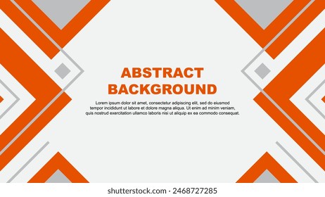 Abstract Orange Background Design Template. Banner Wallpaper Vector Illustration. Orange Illustration