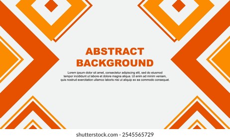 Abstract Orange Background Design Template. Abstract Banner Wallpaper Vector Illustration. Orange Independence Day