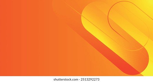 Abstract orange background with diagonal lines. Dynamic shapes composition eps 10