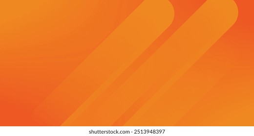 Abstract orange background with diagonal lines. Dynamic shapes composition.