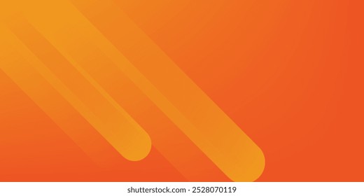 Abstract orange background with diagonal lines. Dynamic shapes composition.