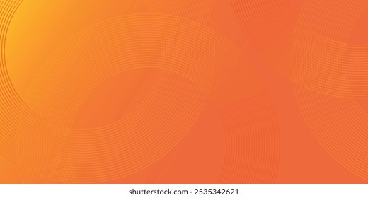 Abstract orange background with diagonal lines. Dynamic shapes composition eps 10, modern circle lines.