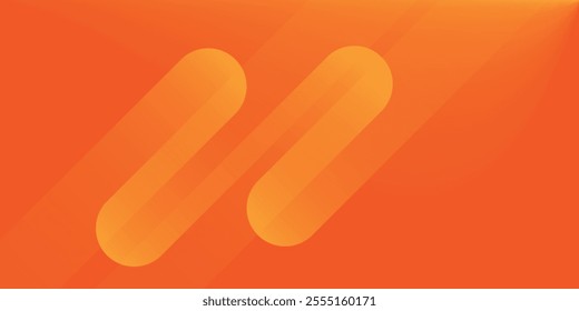 Abstract orange background with diagonal lines. Dynamic shapes composition.