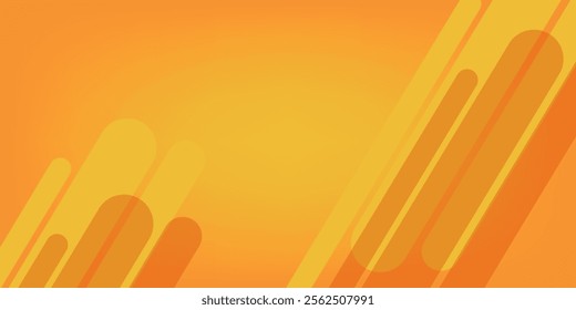 Abstract orange background with diagonal lines. Dynamic shape composition. eps10.