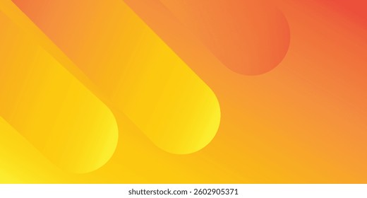 Abstract orange background with diagonal lines. Dynamic shapes composition.