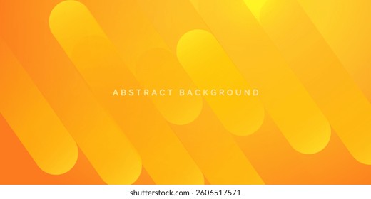 Abstract orange background with diagonal lines. Dynamic shapes composition.