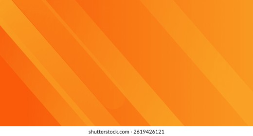 Abstract orange background with diagonal lines. Dynamic shapes composition.