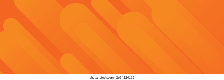 Abstract orange background with diagonal lines. Dynamic shapes composition.