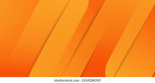 Abstract orange background with diagonal lines. Dynamic shapes composition.
