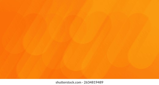 Abstract orange background with diagonal lines. Dynamic shapes composition.