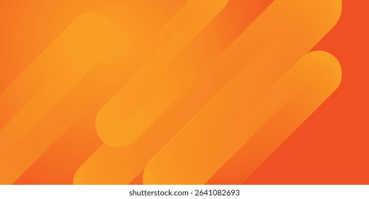 Abstract orange background with diagonal lines. Dynamic shapes composition.