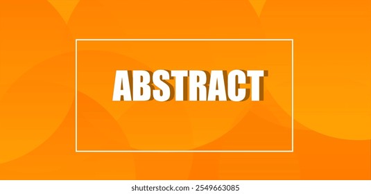 Abstract orange background with dynamic shapes composition , circles in futuristic floating concept .Vector best for project. 