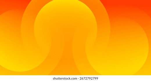 Abstrakter orangefarbener Hintergrund. Dynamische Formenzusammensetzung. Vektorgrafik