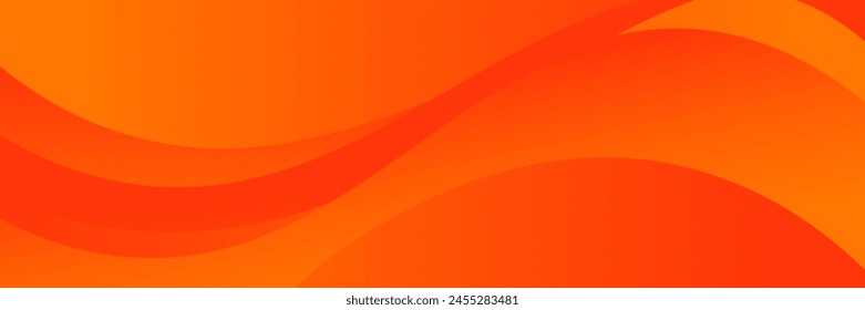 abstract orange background with dynamic waves layer