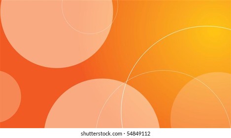 Abstract orange background in editable vector format
