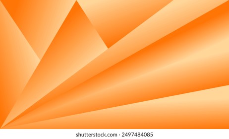 ABSTRACT ORANGE BACKGROUND ELEGANT GRADIENT SMOOTH LIQUID COLORFUL DESIGN WITH GEOMETRIC TRIANGLE SHAPES VECTOR TEMPLATE GOOD FOR MODERN WEBSITE, WALLPAPER, COVER DESIGN 