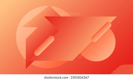 ABSTRACT ORANGE BACKGROUND ELEGANT GRADIENT SMOOTH LIQUID COLORFUL DESIGN WITH GEOMETRIC SHAPES VECTOR TEMPLATE GOOD FOR MODERN WEBSITE, WALLPAPER, COVER DESIGN 