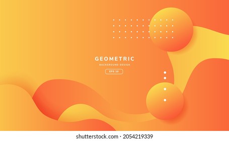 Abstract orange background. Fluid gradient composition. Creative illustration for poster, web, landing, page, cover, ad, greeting, card, promotion. Eps 10 vector