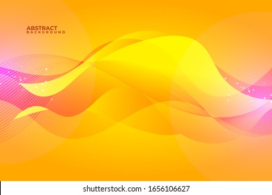 Abstract orange background with fluid and liquid style for poster, banner, brochure and calendar.