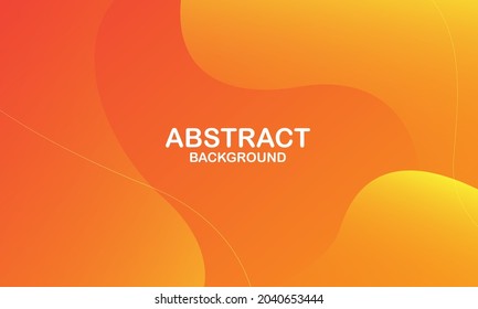 Abstract orange background. Fluid shapes composition. Eps10 vector