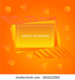 Abstract orange background with  geometri texture. 