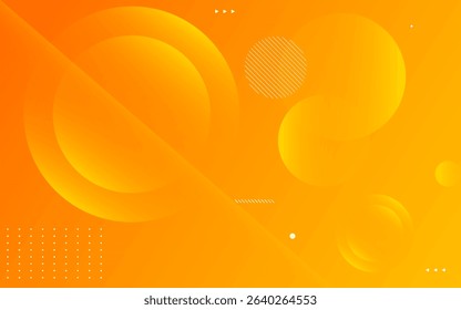 Abstract orange background. Geometric circles . Design elements. Vector illustration eps10.