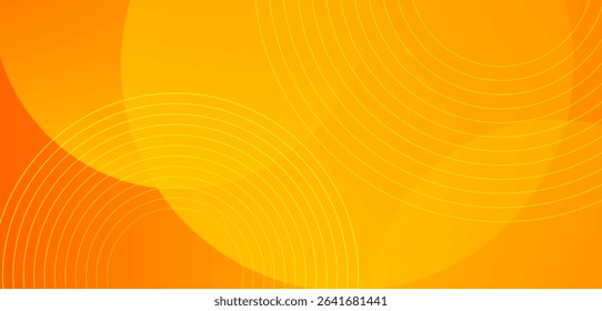 Abstract orange background. Geometric circles pattern. Design elements. Vector EPS10.