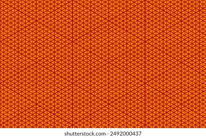 fondo naranja abstracto con líneas rojas geométricas formando un cuadrado