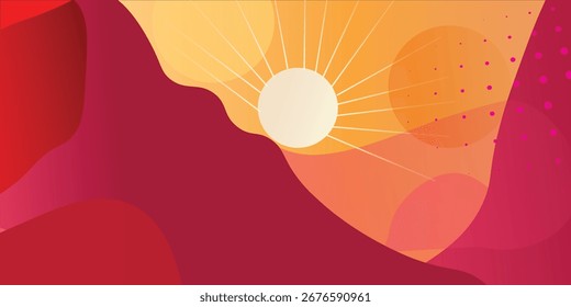 Abstract Orange  background with geometric shape. Modern gradient diagonal rounded lines. Dynamic shapes. Minimal geometric. Futuristic concept Vector illustration.